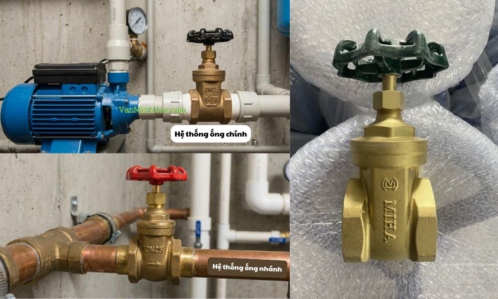 van chặn d25 dùng cho ống nhánh và ống chính 