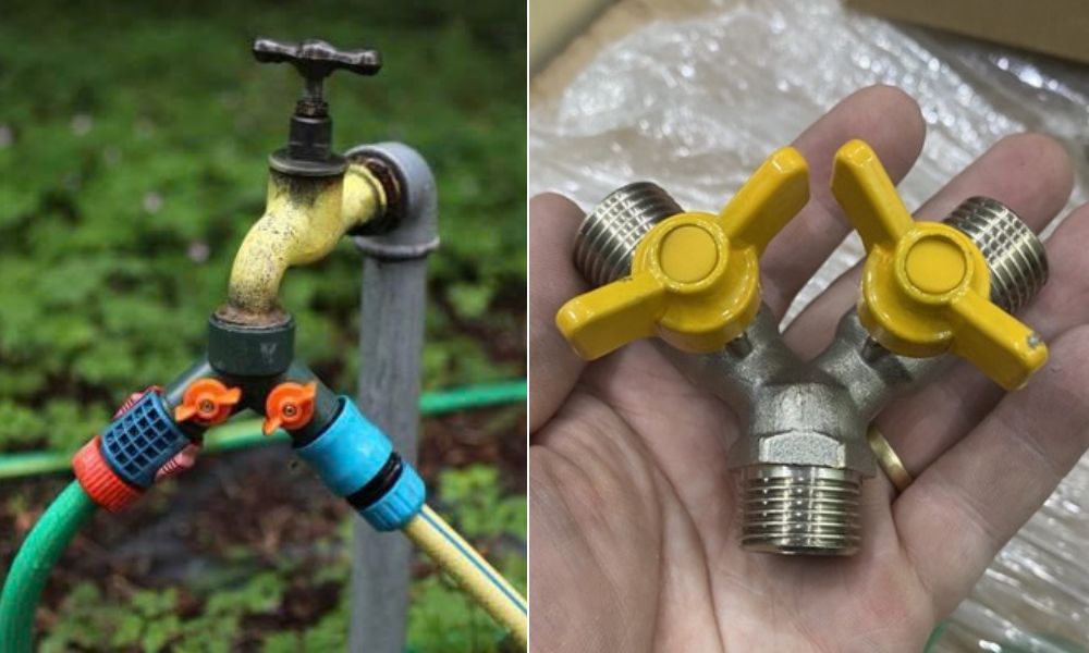 van chia 3 đường nước có khóa 2 đầu