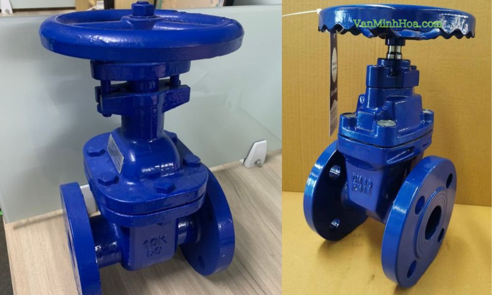 van cổng ty chìm tay quay