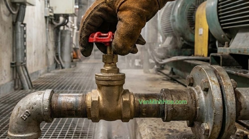 vận hành van tay vặn