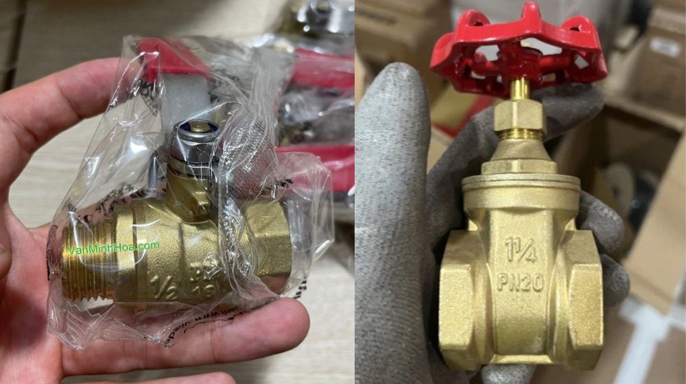 van hơi nóng thân đồng