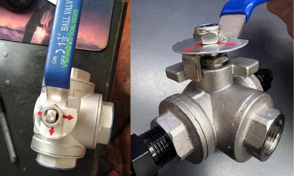 van nước 3 ngã inox