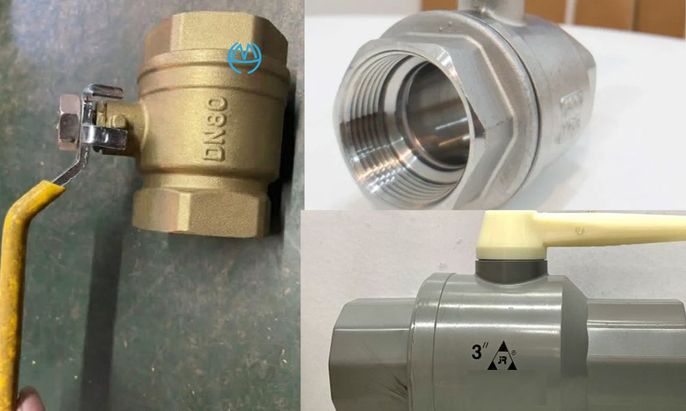 vật liệu phổ biến của van bi dn80