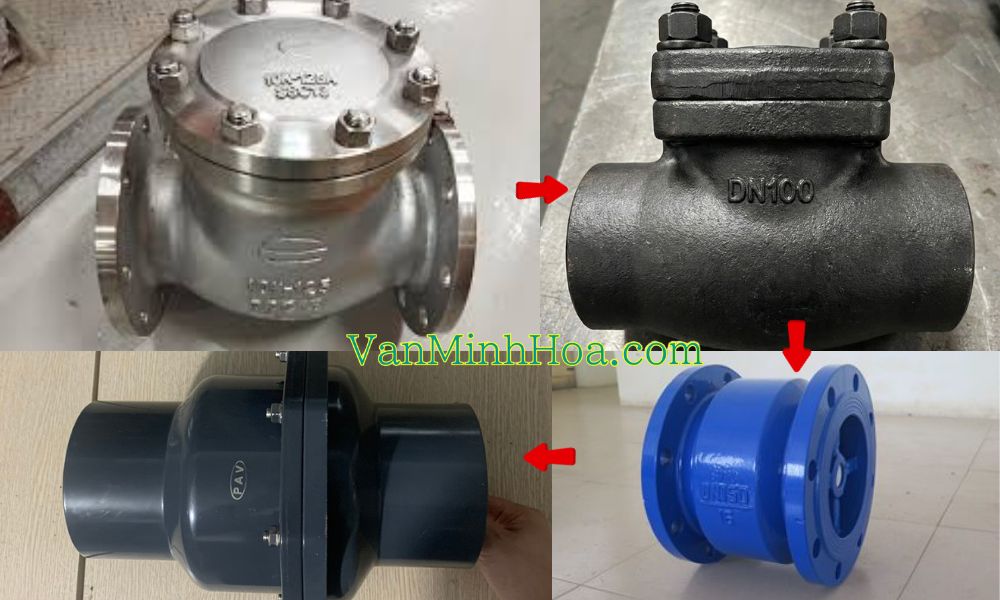 vật liệu van 1 chiều dn100