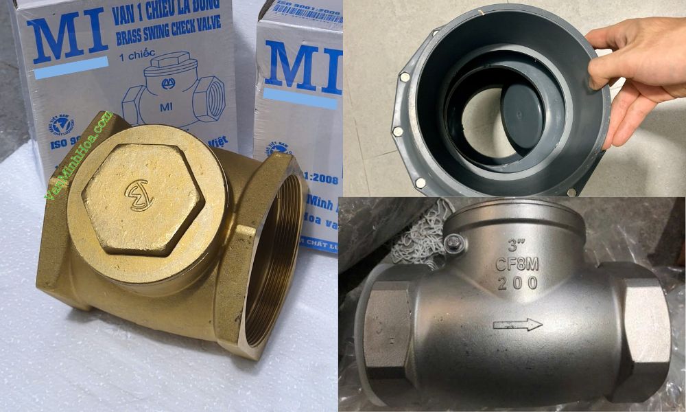 vật liệu van 1 chiều lá lật dn80