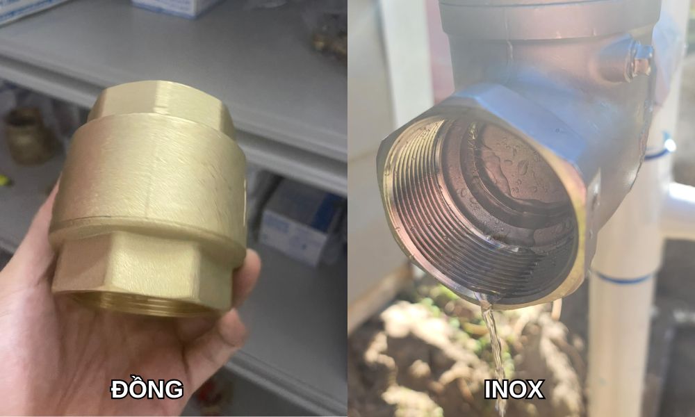 vật liệu van 1 chiều phi 34