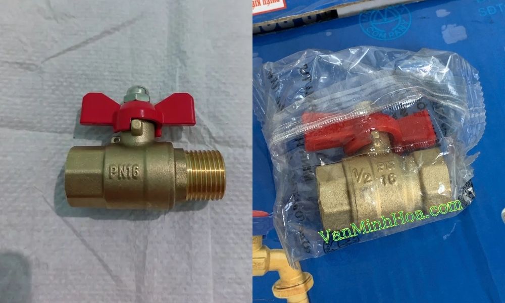 áp suất làm việc của van bi đồng 21