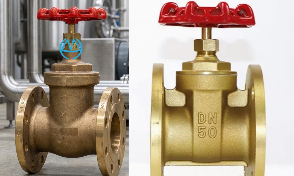 các loại van cổng đồng mặt bích