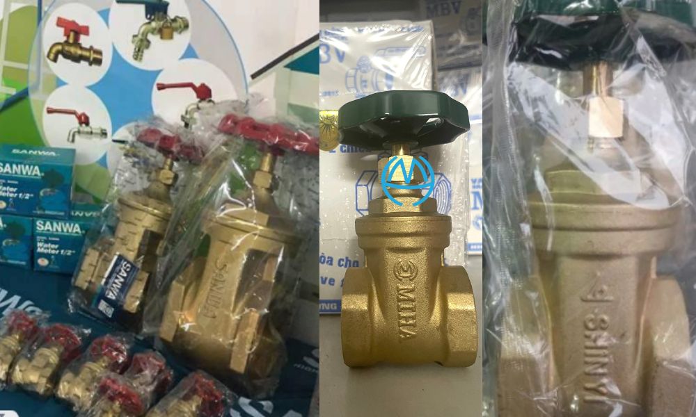 các loại van cổng đồng nối ren