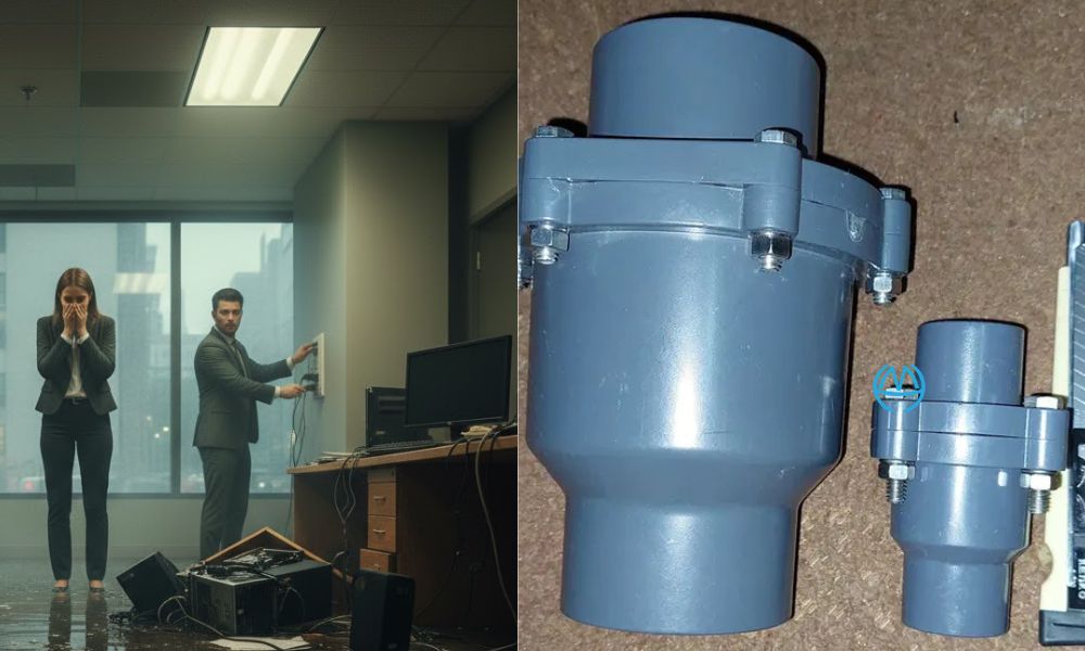 chi phí ngập nước khi thiếu van 1 chiều ống thoát nước