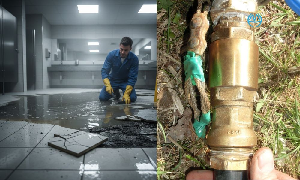 chi phí sửa sàn khi thiếu van 1 chiều ống thoát nước