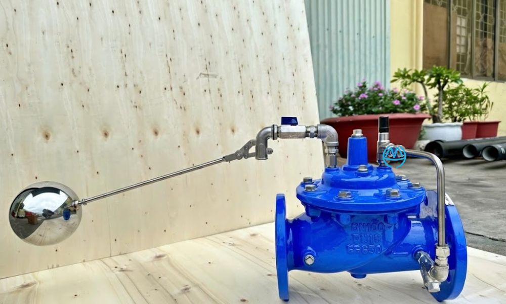 dạng van phao cơ dn100 mặt bích