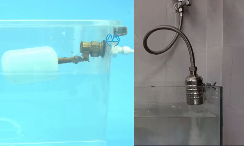 dung tích và chiều cao bể chứa cho van phao cơ d50