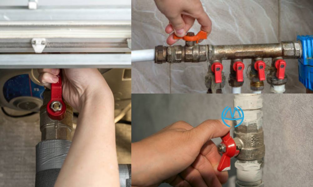 khóa van nước chỉ động từ