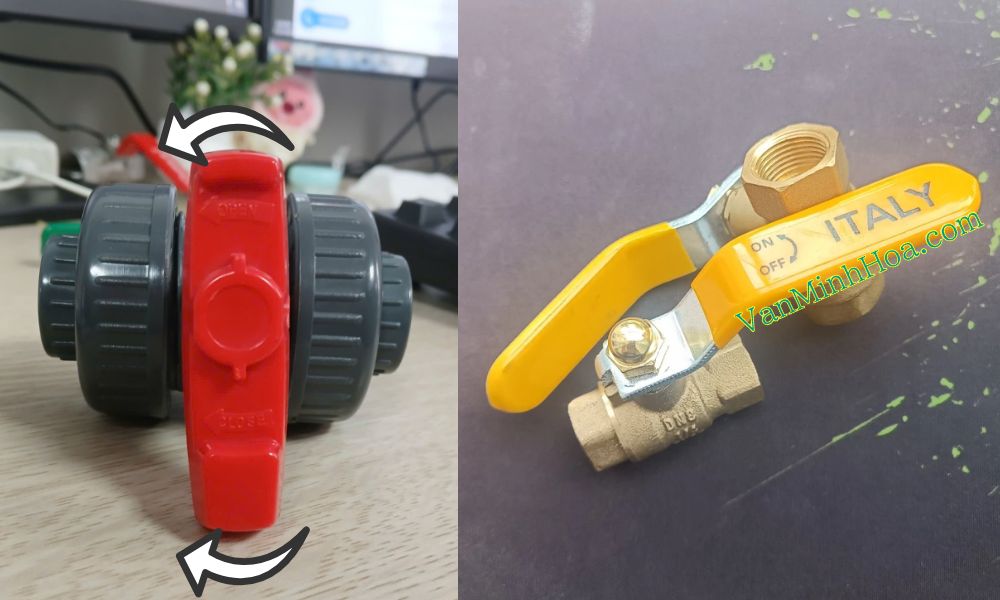 kiểm tra bằng hành động khóa van nước