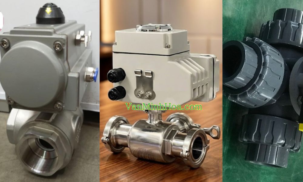 kiểu kết nối của van 3 ngã điều khiển bằng điện