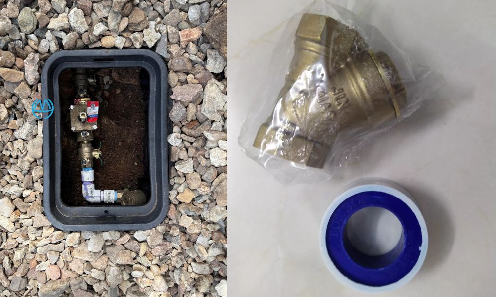 lọc y đồng lắp cho nước giếng khoan