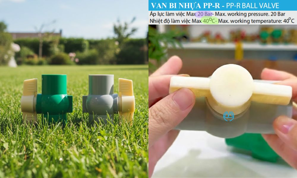 nhiệt độ và áp suất của van bi nhựa ppr minh hòa
