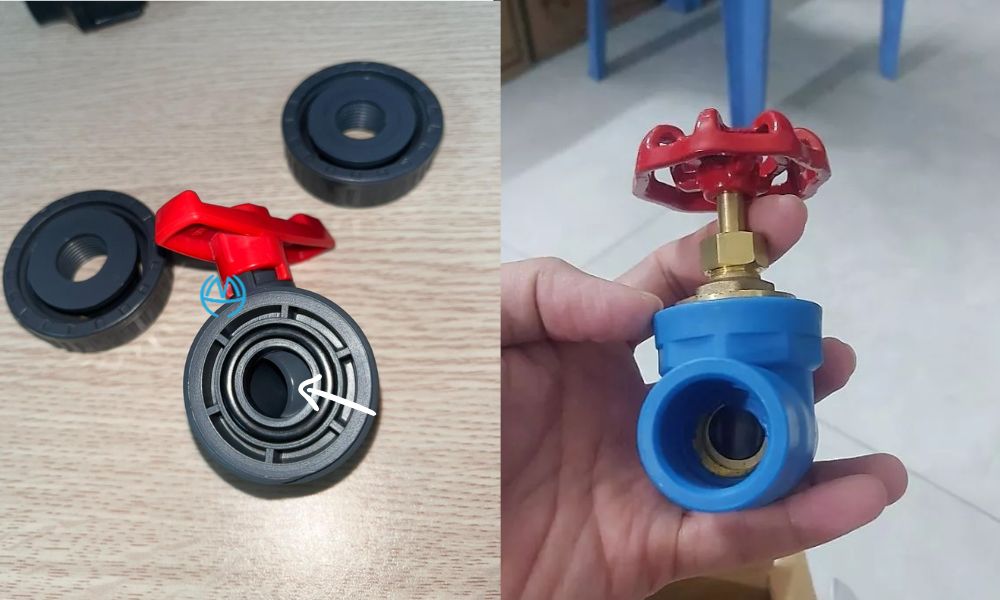 phần giúp van khóa nước nhựa đóng kín ngắt nước
