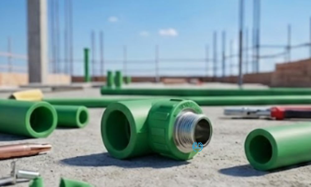 tê nối với van ren trong minh hòa 1/2''