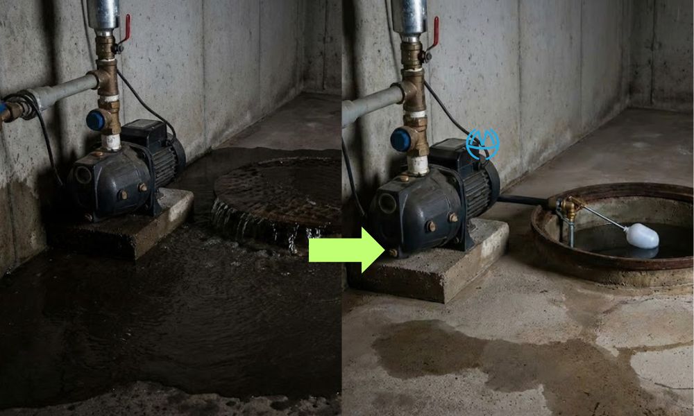 thiếu phao chống tràn bồn nước bể nước ngầm