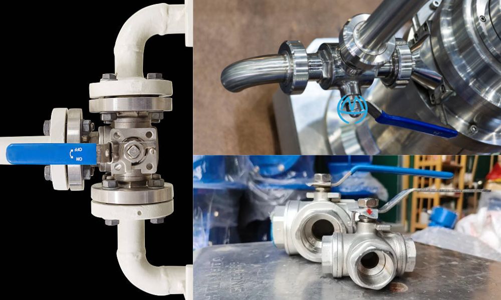 ứng dụng thực tế của van bi 3 ngã