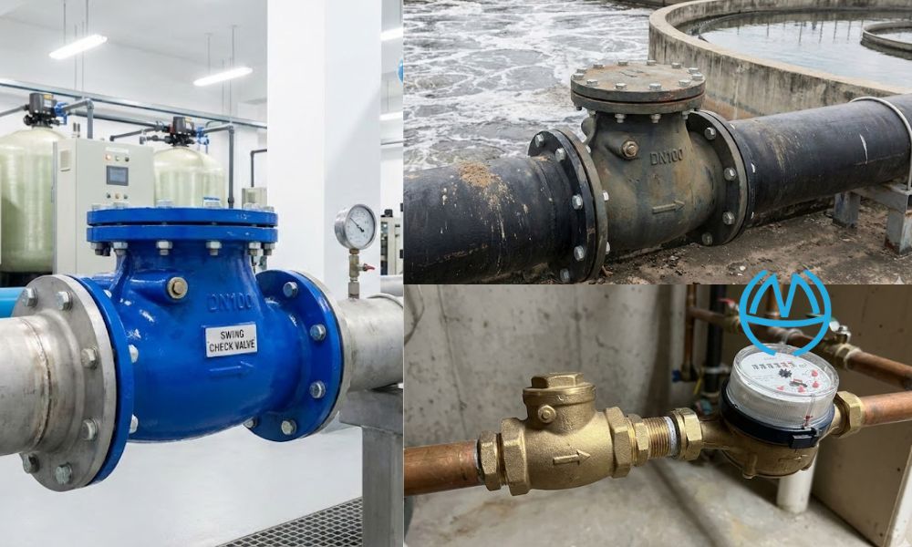 ứng dụng tiêu biểu của van 1 chiều lá lật dn100