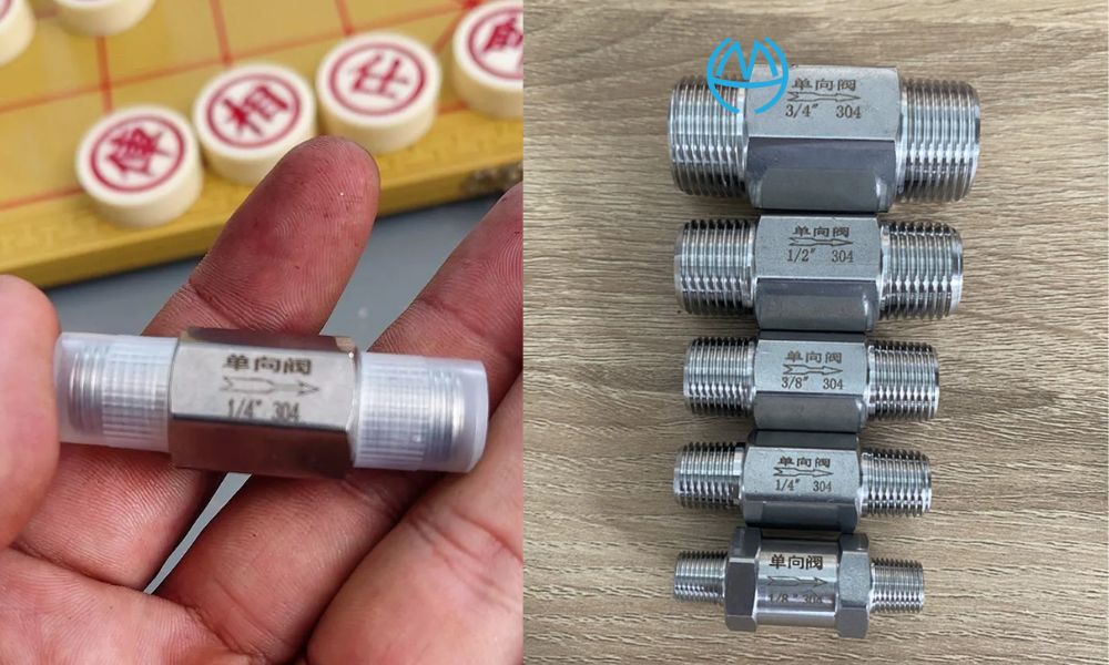 van 1 chiều lò xo ren ngoài