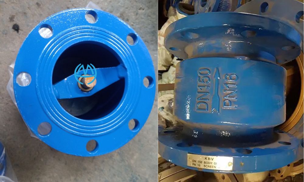 van 1 chiều lò xo thân lớn mặt bích