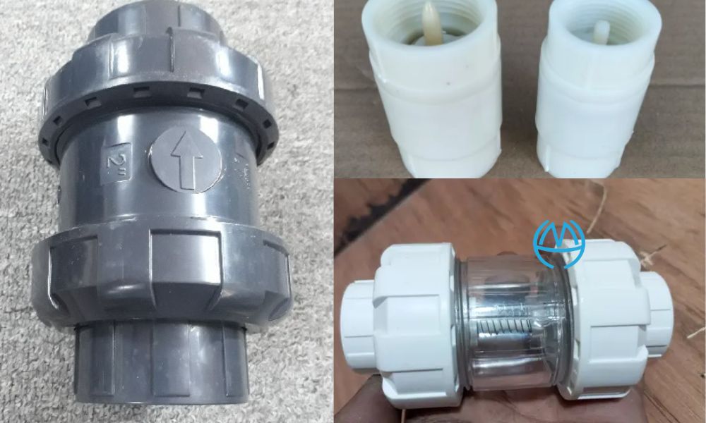 van một chiều lò xo thành dày bo tròn