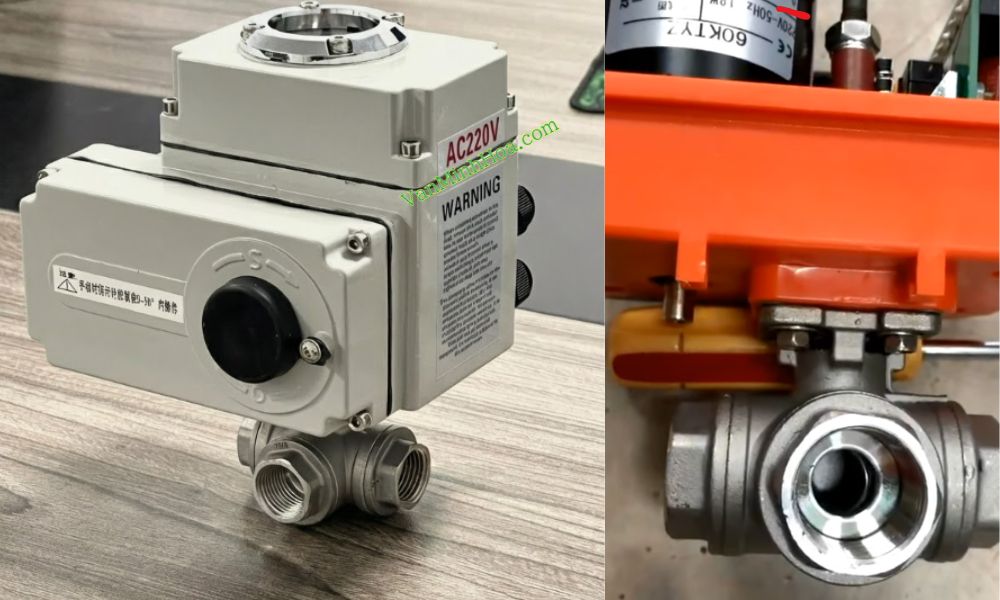 van 3 ngã điều khiển bằng điện 220v