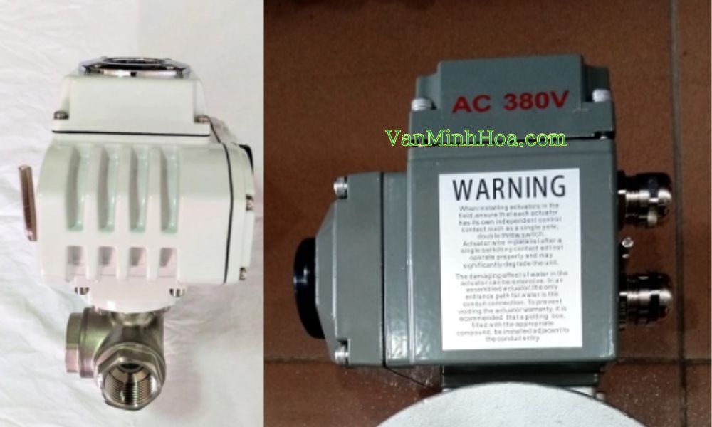 van 3 ngã điều khiển bằng điện 380v
