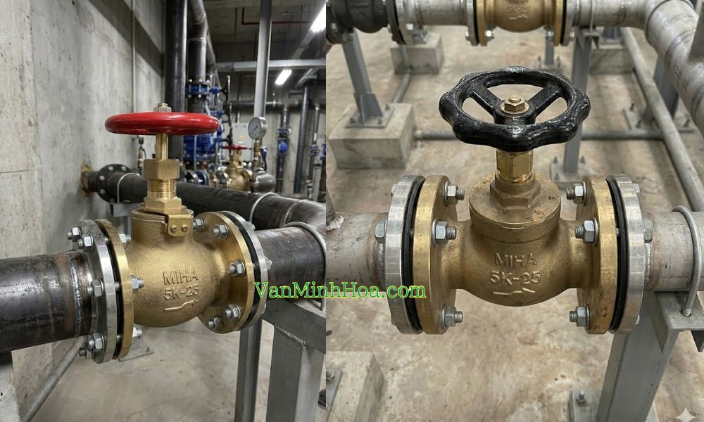 van cầu mặt bích khi áp suất thay đổi thao tác tay không đủ