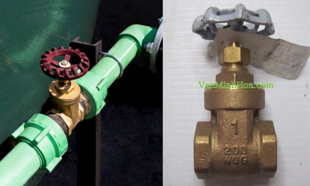 van cửa đồng 34 nối ống nhựa như thế nào