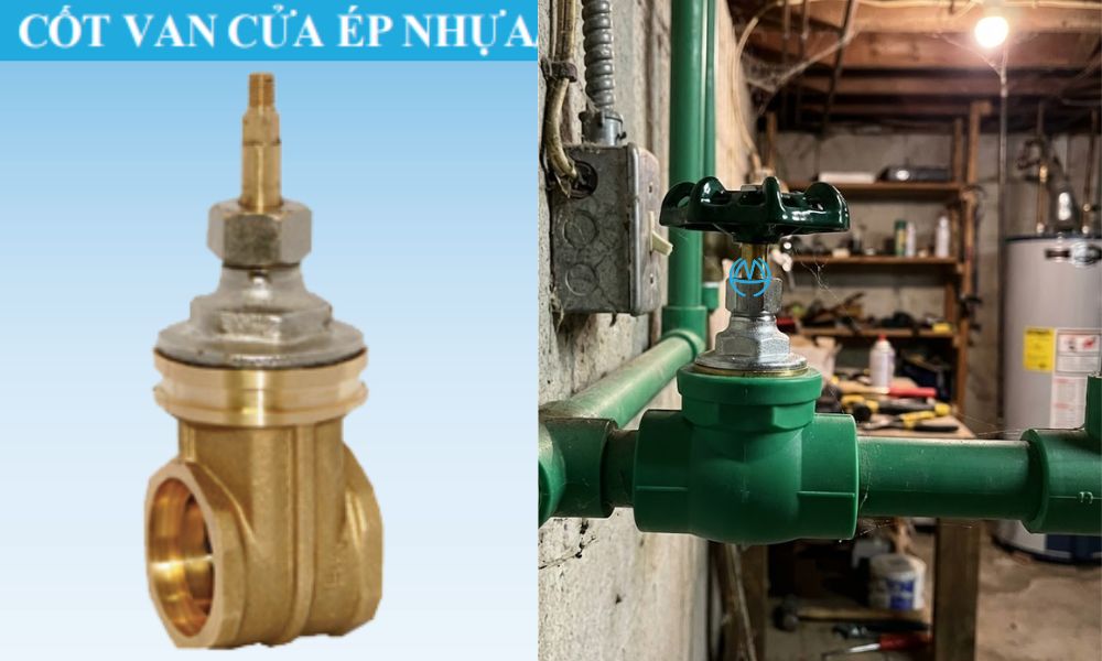 van cửa nhựa ppr minh hòa cốt đồng