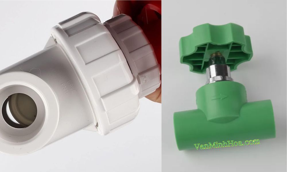 van khóa nước cửa nhựa
