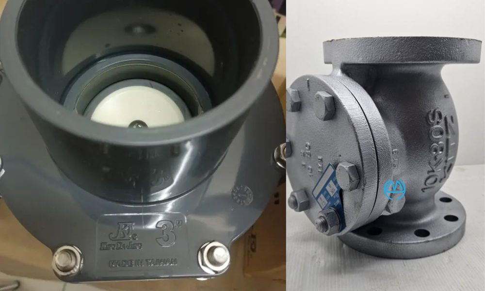 van nước 1 chiều 90 quy đổi theo hệ ống nhựa