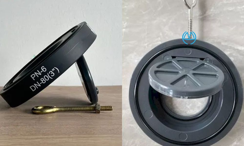 van nước 1 chiều cửa lật