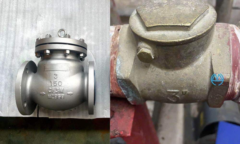 van nước 1 chiều phi 90 quy đổi theo hệ ống thép