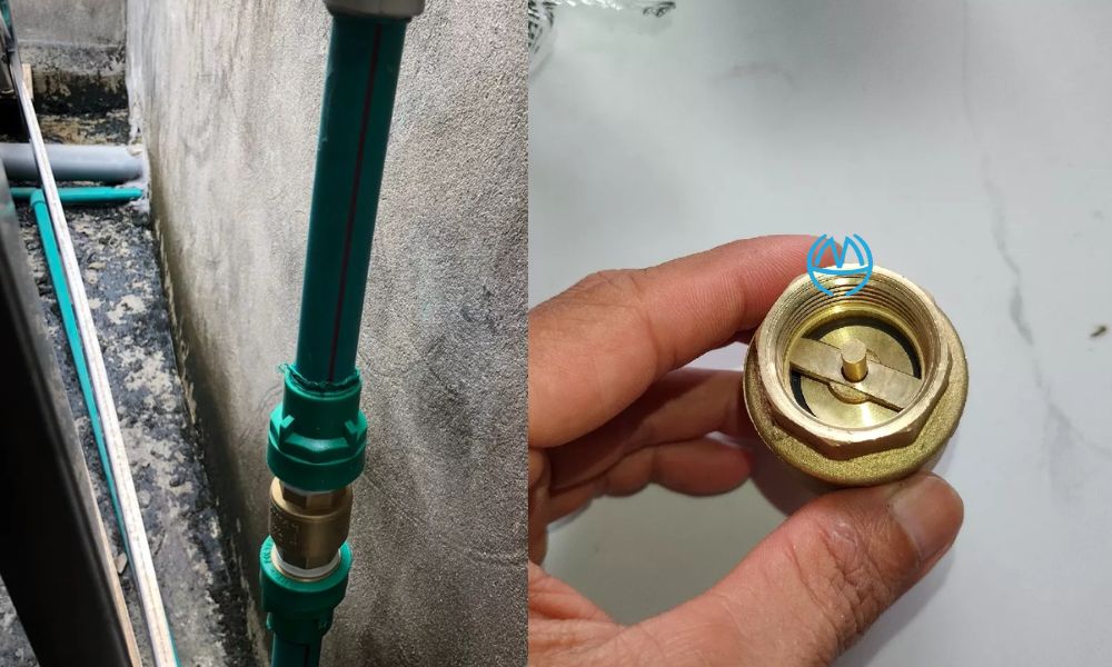 van nước một chiều 34 nối ống nhựa