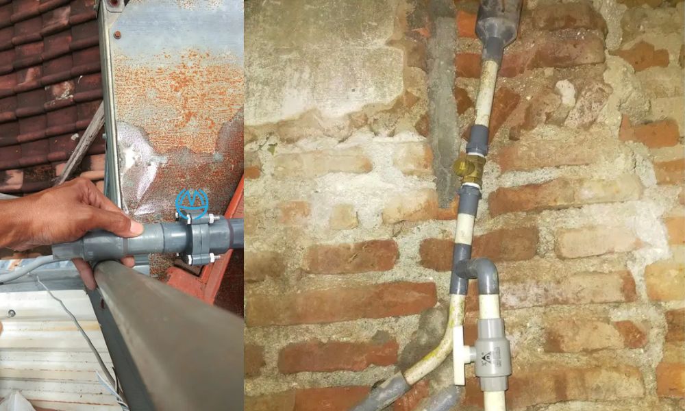 van thoát nước 1 chiều lắp ở hệ thống dân dụng