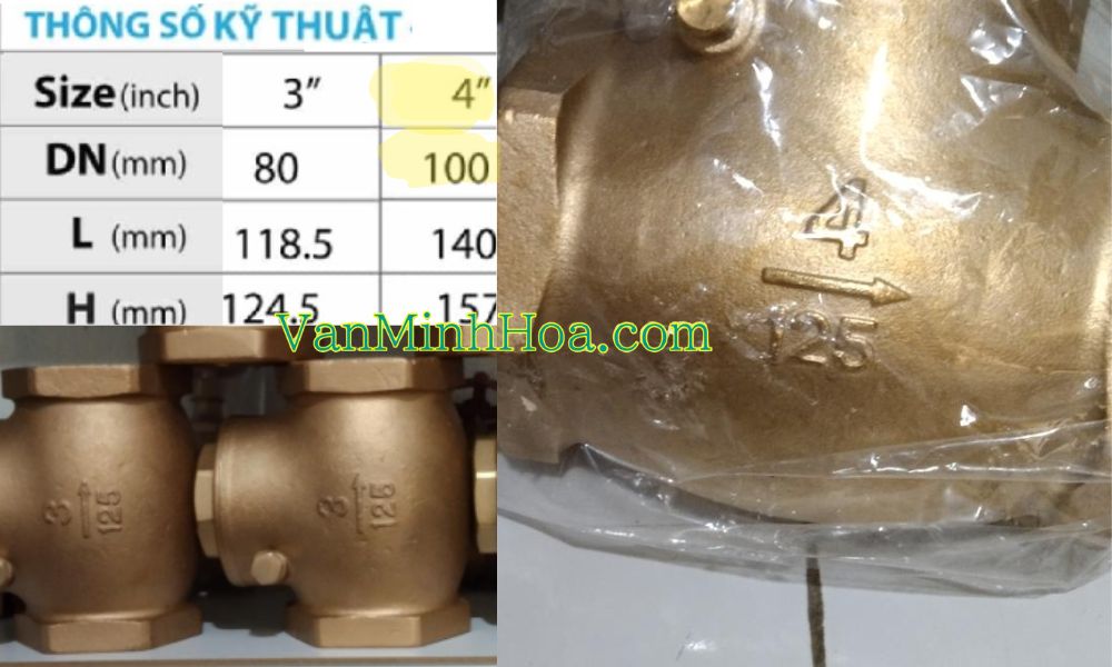 vì sao van một chiều lá lật dn100 đồng bị giới hạn vật liệu