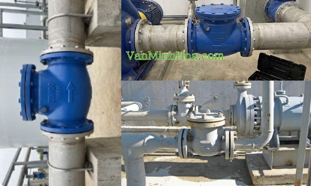 vị trí lắp đặt của van một chiều lá lật dn100 lắp chuẩn kỹ thuật