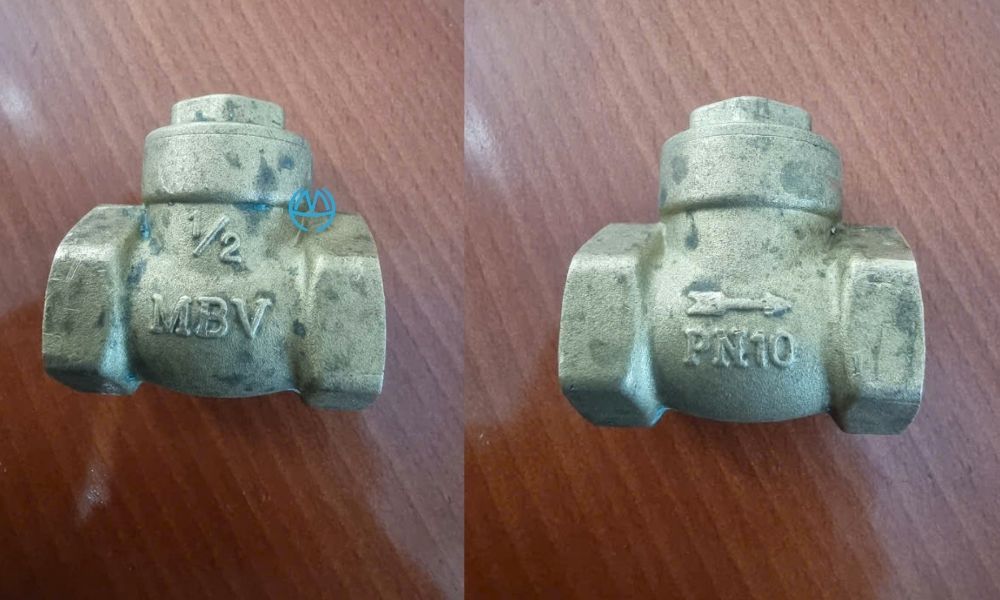 áp lực làm việc của van 1 chiều lá mbv dn15