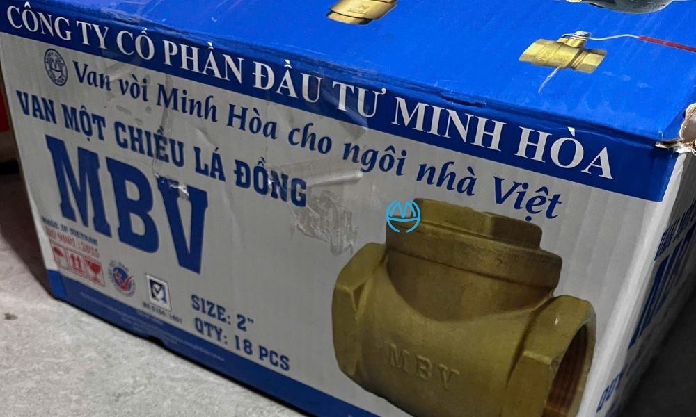 bao bì chính hãng của van 1 chiều lá mbv dn50