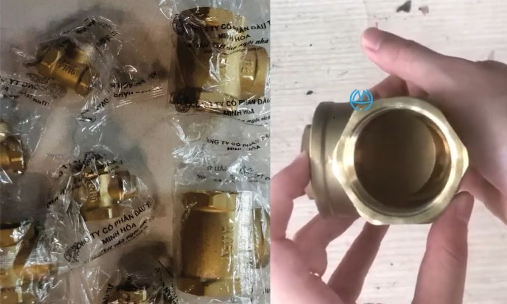 cận cảnh nắp bảo trì van 1 chiều lá mbv dn50