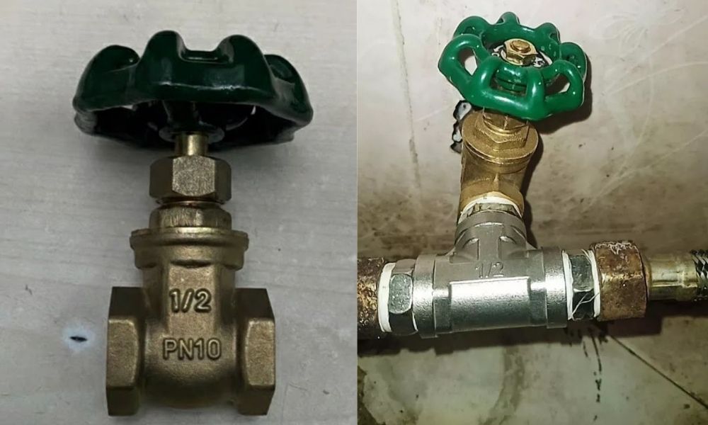 chi tiết đầu nối ren của van cửa mbv dn15