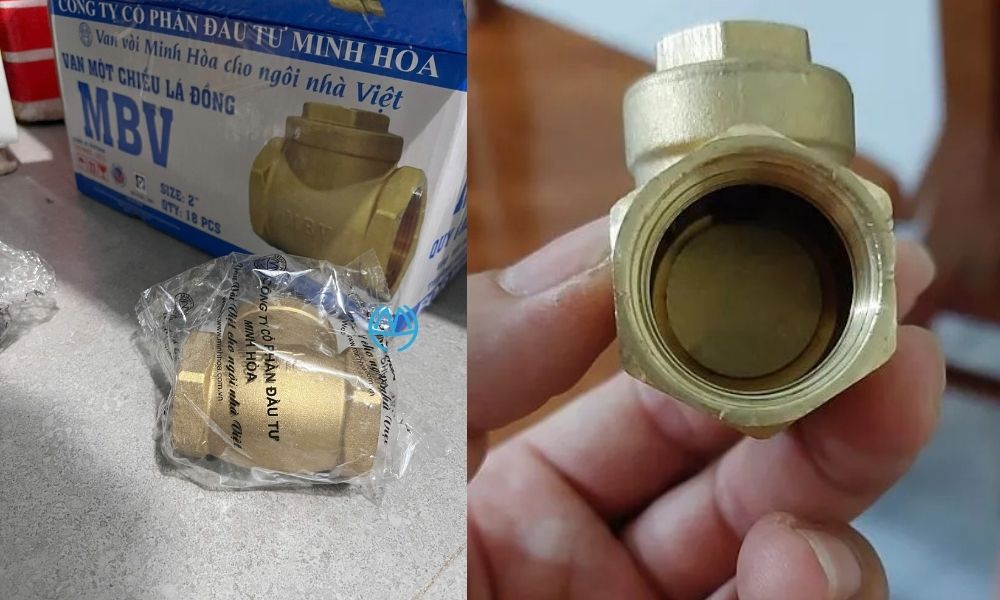 kiểu kết nối của van 1 chiều lá mbv dn50