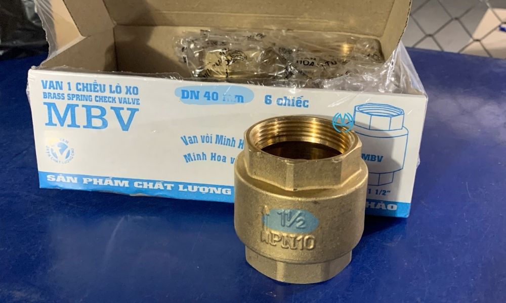 nhận diện bao bì van 1 chiều mbv dn40