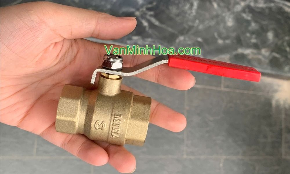 nhận diện model van bi miha tay inox dn40 chính hãng